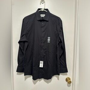 Calvin Klein black button‎ down shirts